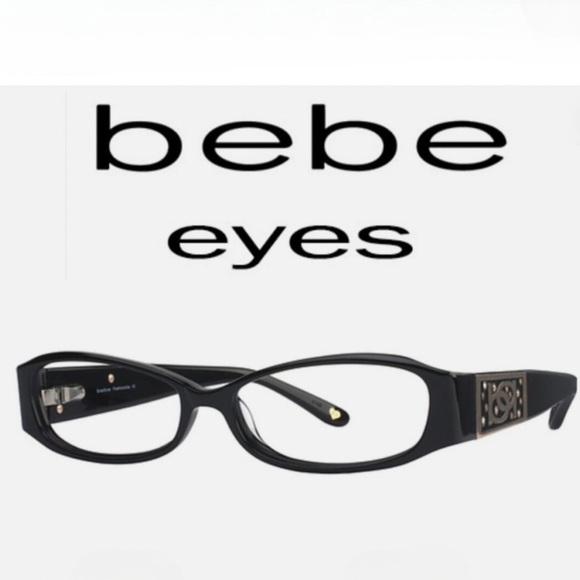 BEBE Fashionista Black Plastic Glasses 51-14-130 mm - Picture 1 of 9